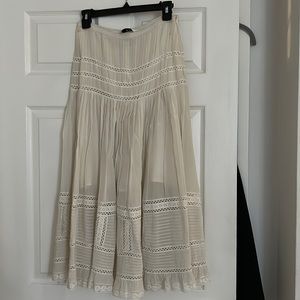 ivory maxi skirt